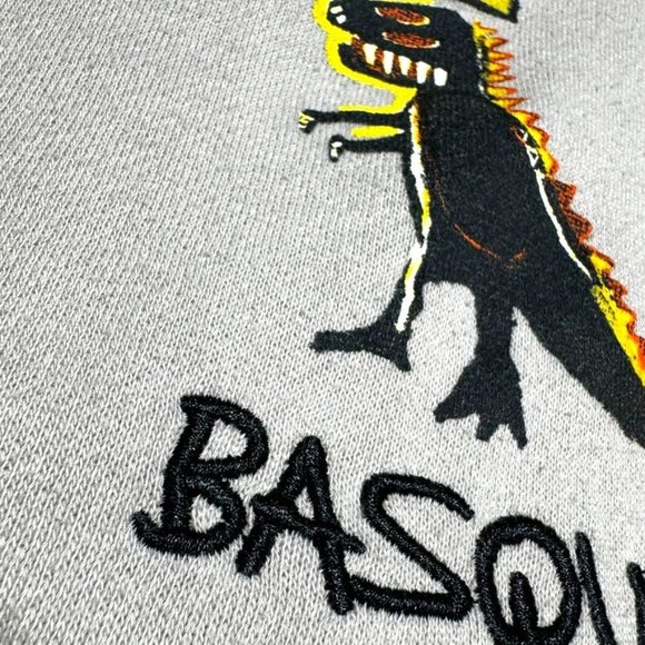 Beige Basquiat Hoodie Unisex Size Medium - Picture 3 of 7